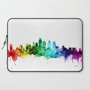 Philadelphia Pennsylvania Skyline Computer Cover by artPause - Michael Tompsett - Laptop Sleeve - 15"