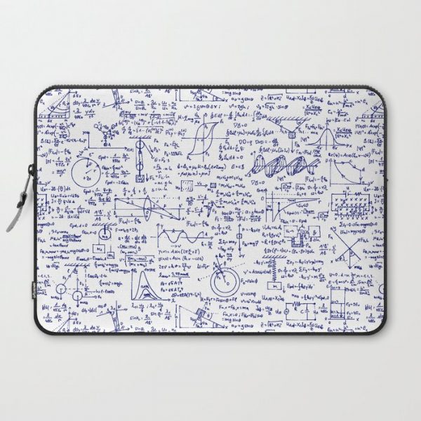 Physics Equations in Blue Pen Computer Cover by Thin Line Studio - Laptop Sleeve - 15"