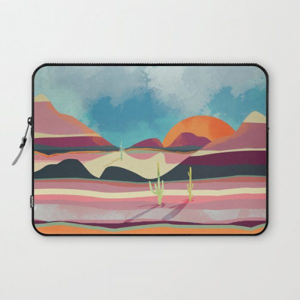 Pink Desert Glow Computer Cover by SpaceFrogDesigns - Laptop Sleeve - 13"