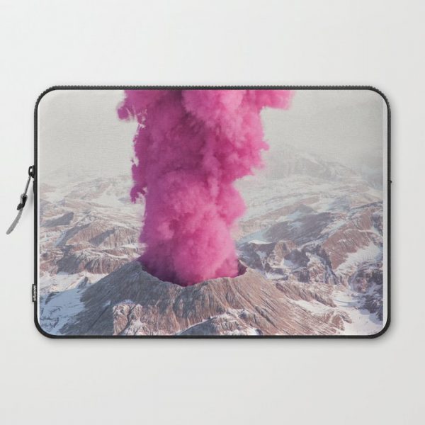 Pink Eruption Computer Cover by Filip Hodas - Laptop Sleeve - 15"