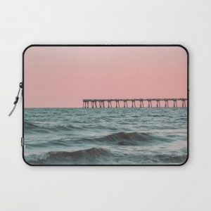 Pink Ocean Computer Cover by Summer Sun Home Art - Laptop Sleeve - 13"