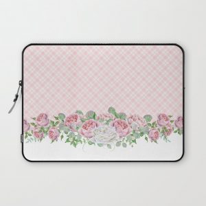 Pink Peonies Computer Cover by Shabby Art Boutique - Laptop Sleeve - 13"