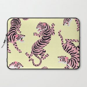 Pink Tigers Computer Cover by Rose Gold - Laptop Sleeve - 15"