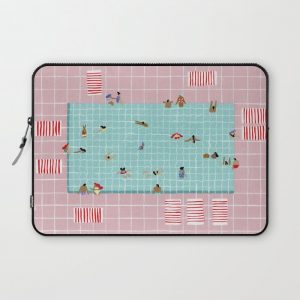 Pink Tiles Computer Cover by Helo Birdie - Laptop Sleeve - 13"