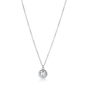 Pisces Silver 925 Sterling Silver Round Necklace