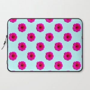 Pixel Art Flower Pattern Computer Cover by Anastasia - Laptop Sleeve - 15"