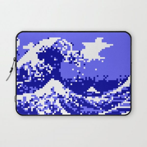 Pixel Tsunami Computer Cover by tinybiscuits - Laptop Sleeve - 13"