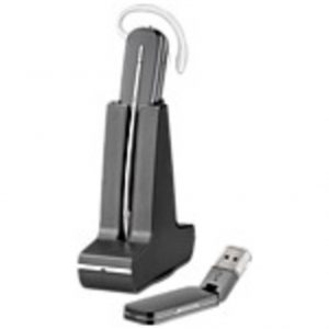 Plantronics 203947-01 Savi 400 Series USB Wireless Headset System - Mono - Wireless - DECT 6.0 - 300 ft - Over-the-ear, Over-the-head, Behind-the-neck