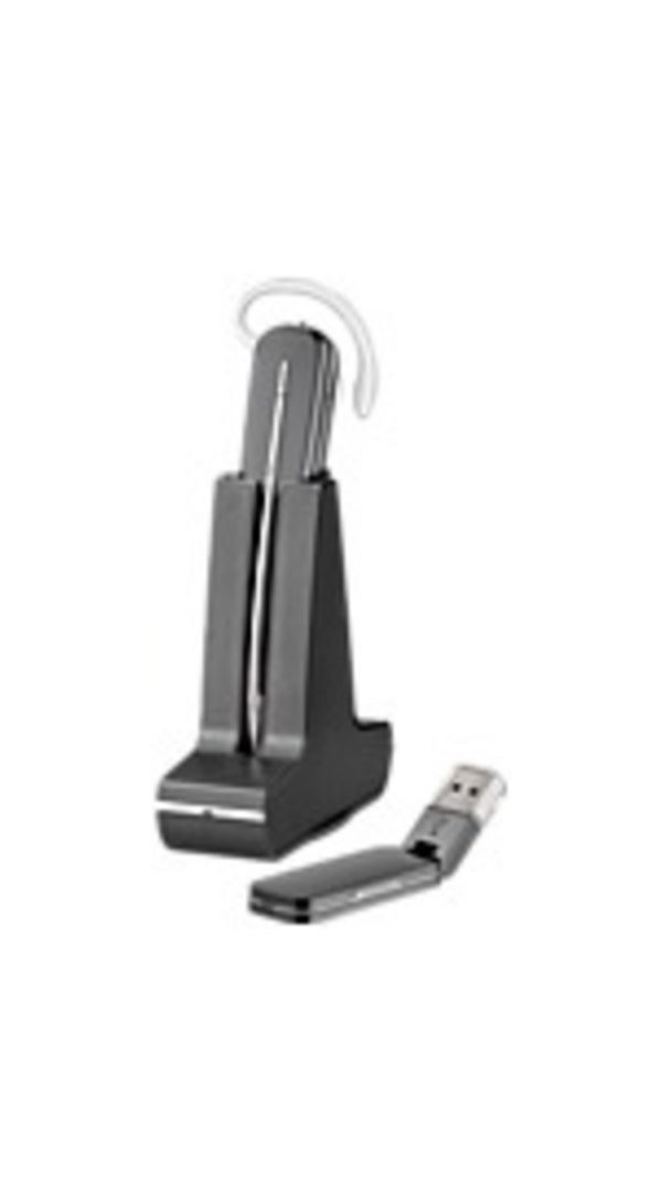 Plantronics 203947-01 Savi 400 Series USB Wireless Headset System - Mono - Wireless - DECT 6.0 - 300 ft - Over-the-ear, Over-the-head, Behind-the-neck