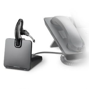 Plantronics CS 500 Series 86305-11 CS530/HL10 Headset with HL10 Handset Lifter - Wireless DECT 6.0 - Black