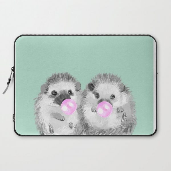 Playful Twins Hedgehog Computer Cover by Big Nose Work - Laptop Sleeve - 15"