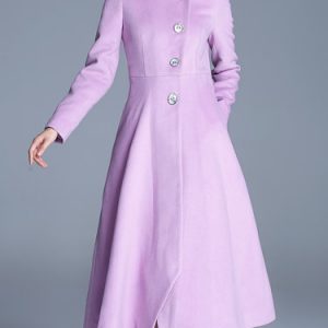 Pockets Simple Single Breasted Plain Long Sleeve Coat