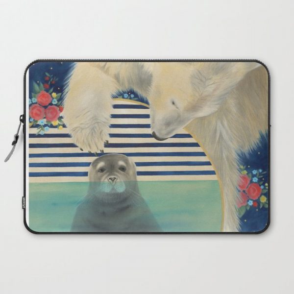 Polar Plunge Computer Cover by TaraDeetscreek - Laptop Sleeve - 15"