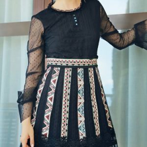 Polyester Half Sleeve Casual Mini Dress