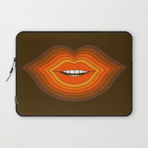 Pop Lips - Golden Computer Cover by Circa 78 Designs - Laptop Sleeve - 13"