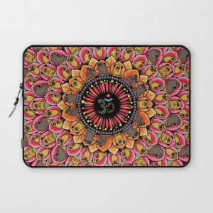 Pug Yoga Mandala Computer Cover by Huebucket - Laptop Sleeve - 13"