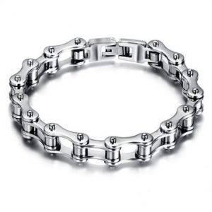 Punk Bike Chain Bracelet Rock Motorcycle Bike Stainless Steel Chain Bracelet