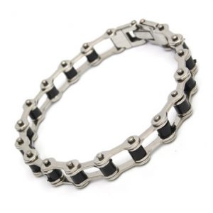 Punk Motorcycle Chain Bracelet 316L Stainless Steel Motorcycle Chain Men Bracelet