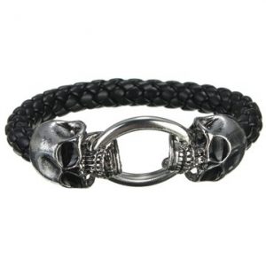 Punk Skeleton Skull Stainless Steel Bracelet