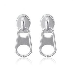 Punk Style Alloy Zipper Shape Women Ear studs