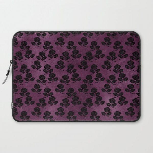 Purple Rose 2 Computer Cover by Juliana RW - Laptop Sleeve - 15"