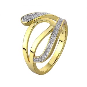 R659-B-8 Wholesale High Quality Nickle Free Antiallergic New Fashion Jewelry 18K Gold PlatedRing