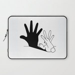 Rabbit Hand Shadow Computer Cover by Mobii - Laptop Sleeve - 13"