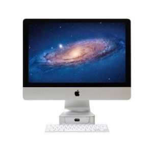 Rain Design 10044 mBase Elevating Stand and pull out drawer for 27 iMac - Aluminum