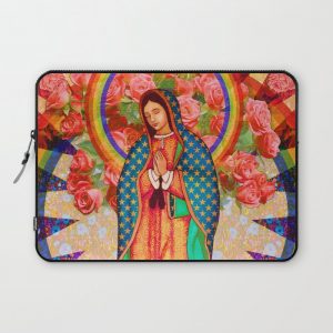 Rainbow Guadalupe Collage Computer Cover by Ithelda - Laptop Sleeve - 13"