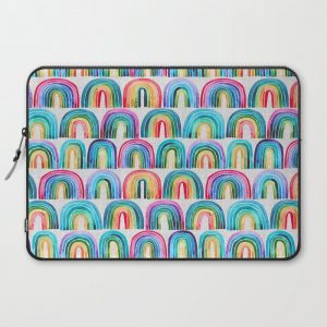 Rainbow Rows Computer Cover by Ella Salomea Randall - Laptop Sleeve - 15"