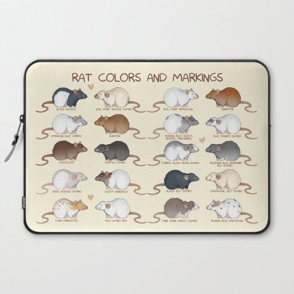 Rat colors and markings Computer Cover by Rekarlen - Laptop Sleeve - 15"