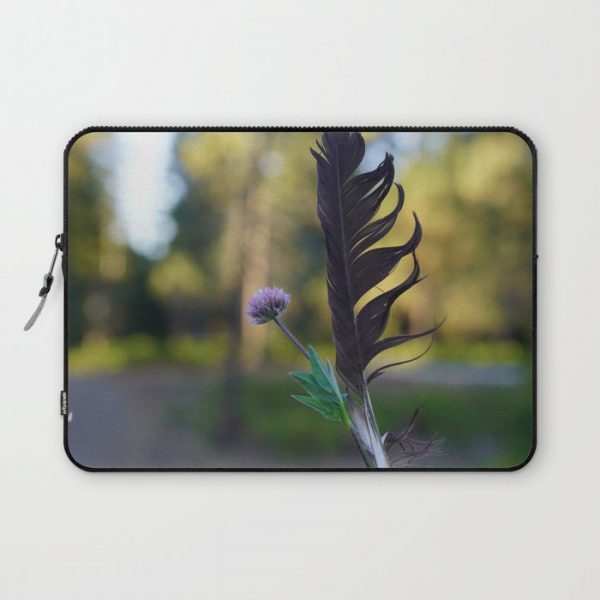 Raven Feather Computer Cover by Sarit Photography - Laptop Sleeve - 13"