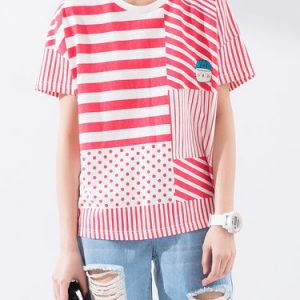 Red Stripes Casual T-Shirt