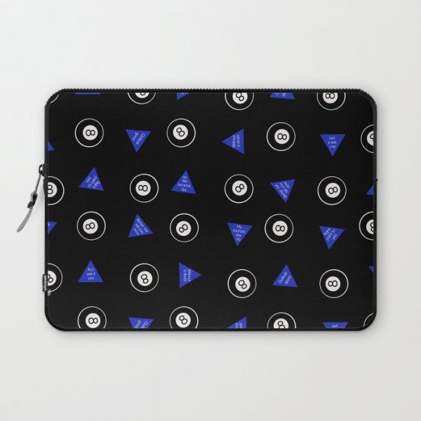 'Reply Hazy' Magic 8 Ball print by Kristen Baker Computer Cover by Kristen Baker - Laptop Sleeve - 13"