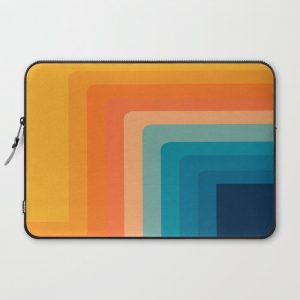 Retro 70s Color Lines Computer Cover by Alisa Galitsyna - Laptop Sleeve - 15"