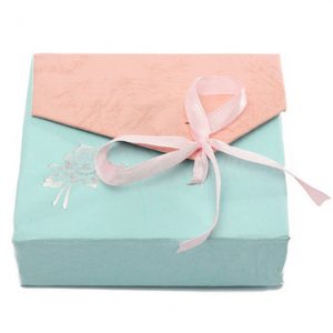 Ribbon Bowknot Square Cardboard Jewelry Box