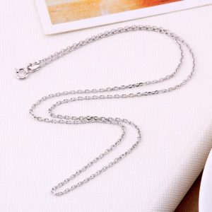 Romacci Elegant 925 Sterling Silver Cross Chain Necklace Fine Jewelry Hot Fashion Accessory Gift for Women Girl