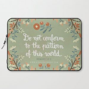 Romans 12:2 Do Not Conform Computer Cover by Kingdom Swans - Laptop Sleeve - 15"