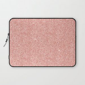 Rose Gold Glitter Computer Cover by Nature Magick - Laptop Sleeve - 13"