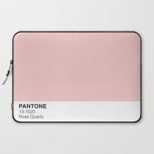 Rose Quartz Pantone Computer Cover by PineappleInk - Laptop Sleeve - 15"