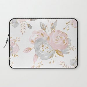 Roses Gold Glitter Pink by Nature Magick Computer Cover by Nature Magick - Laptop Sleeve - 13"