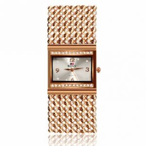 SOXY Luxury Women Watch Shining Woven Rhinestone Women Watch