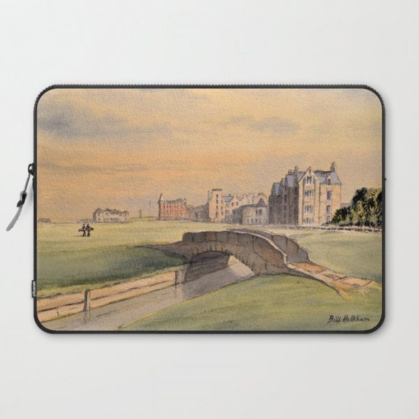 Saint Andrews Golf Course Scotland 18th Hole Computer Cover by Bill Holkham - Laptop Sleeve - 15"