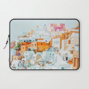 Santorini Vacay #photography #greece #travel Computer Cover by 83 OrangesA(r) Art Shop - Laptop Sleeve - 13"