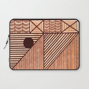 Savage Tribe Ancient Geometric Pattern Computer Cover by Vicky Brago-MitchellA(r) - Laptop Sleeve - 13"