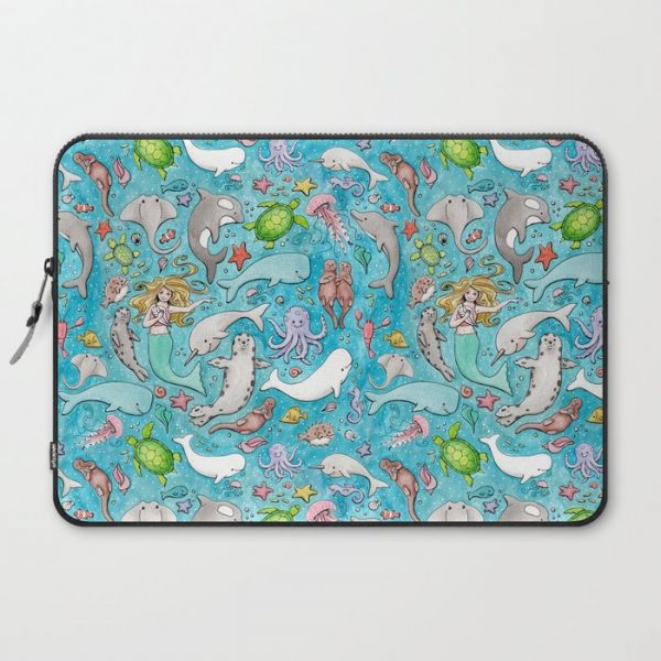 Sea Life Computer Cover by Modern Rosie - Laptop Sleeve - 15"