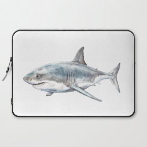 Shark-Filled Waters Computer Cover by Wandering Laur - Laptop Sleeve - 15"