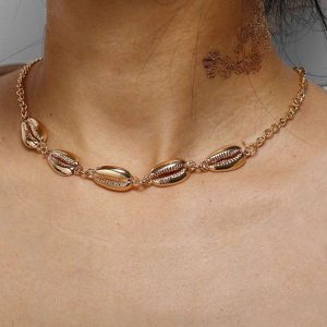 Shell Collarbone Chain Necklace