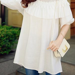 Shift Short Sleeve Ruffled Simple Tunic