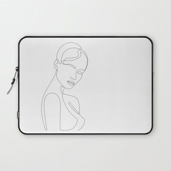 Shy Portrait Computer Cover by Explicit Design - Laptop Sleeve - 13"